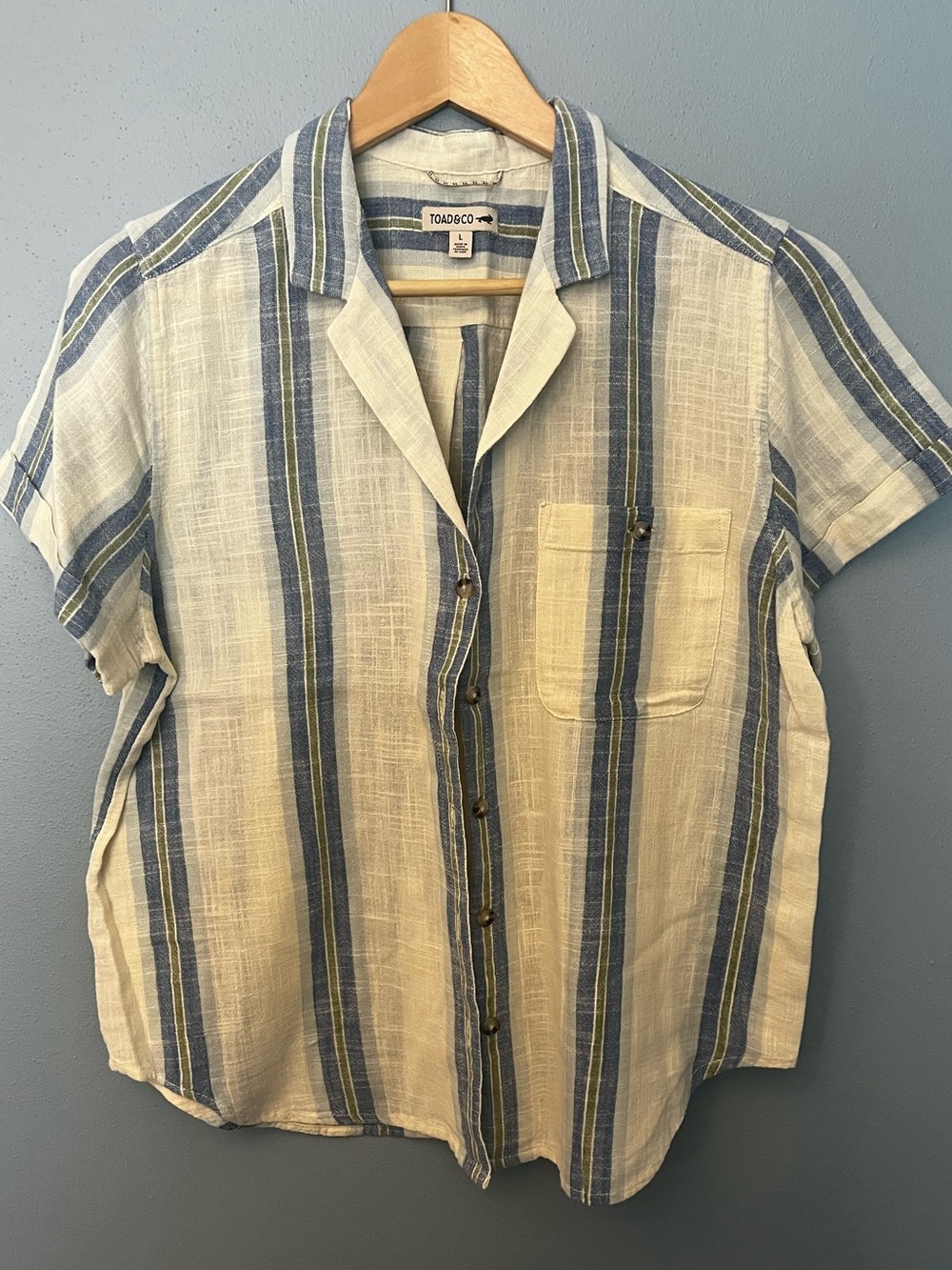 Toad & Co Short Sleeve Button Down Shirt